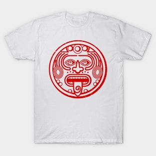 Latino art - Mayan - red design T-Shirt